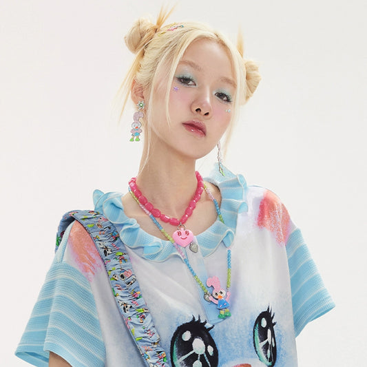 Bead Rabbit Chain Necklace