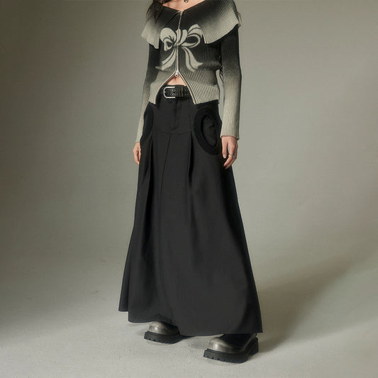 دائرة جيب -فستان طويل سطر