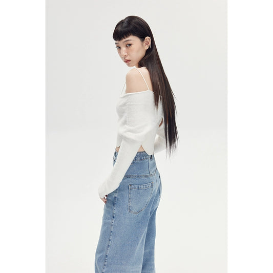 أنيقة Lover's Bow -sexy sweater sweater sweater