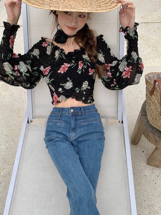 Floral Breeze Off-Shoulder Top