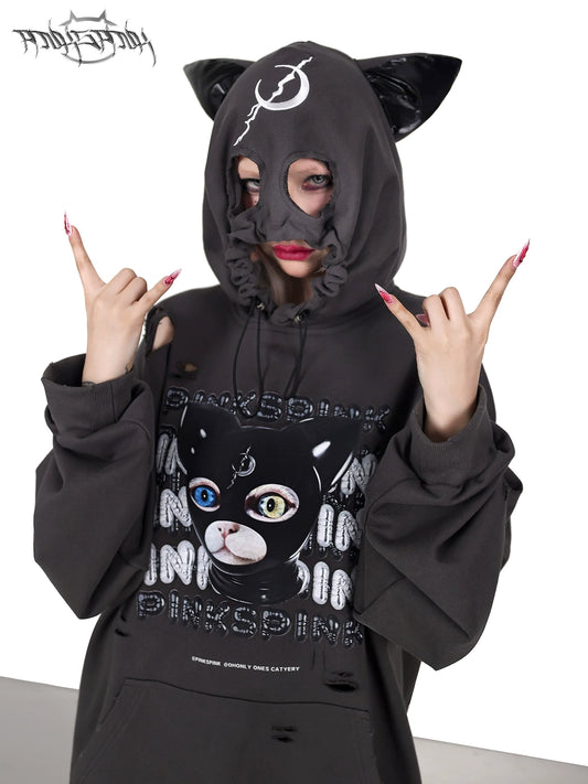 Flower Cat Ear Hooded Coat