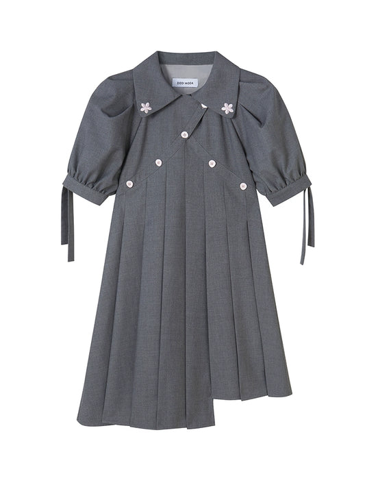 أكاديمية الأزياء -فستان مطوي على الأكمام