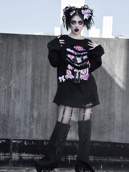 Rose Girl Thickened Knit Sweater