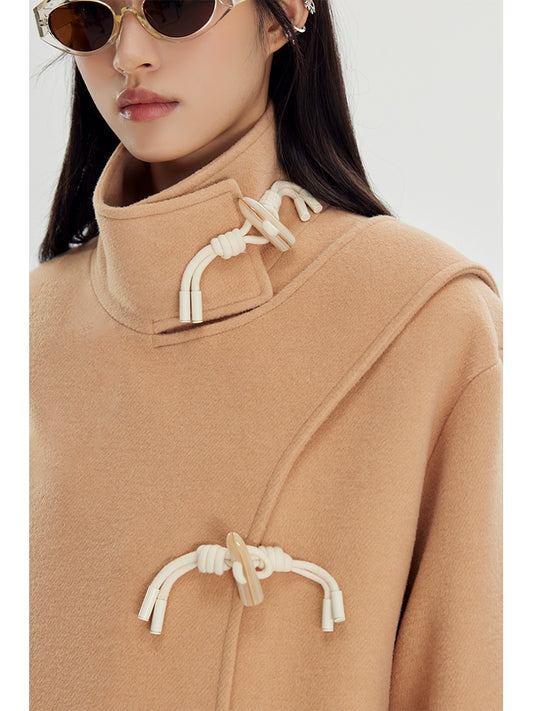 أناقة بسيطة -معطف من الصوف