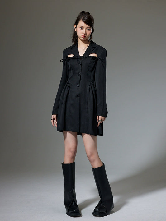 فستان تجعد -فستان قميص