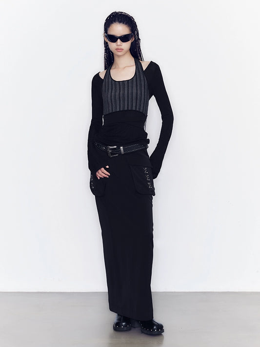 높은 탄성 텍스처 탱크 탑