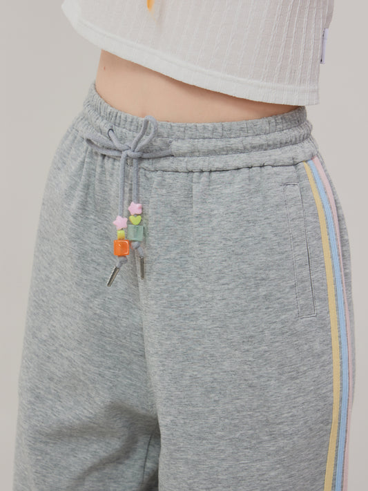 High Waist Sports Stripe Casual Guard Pants