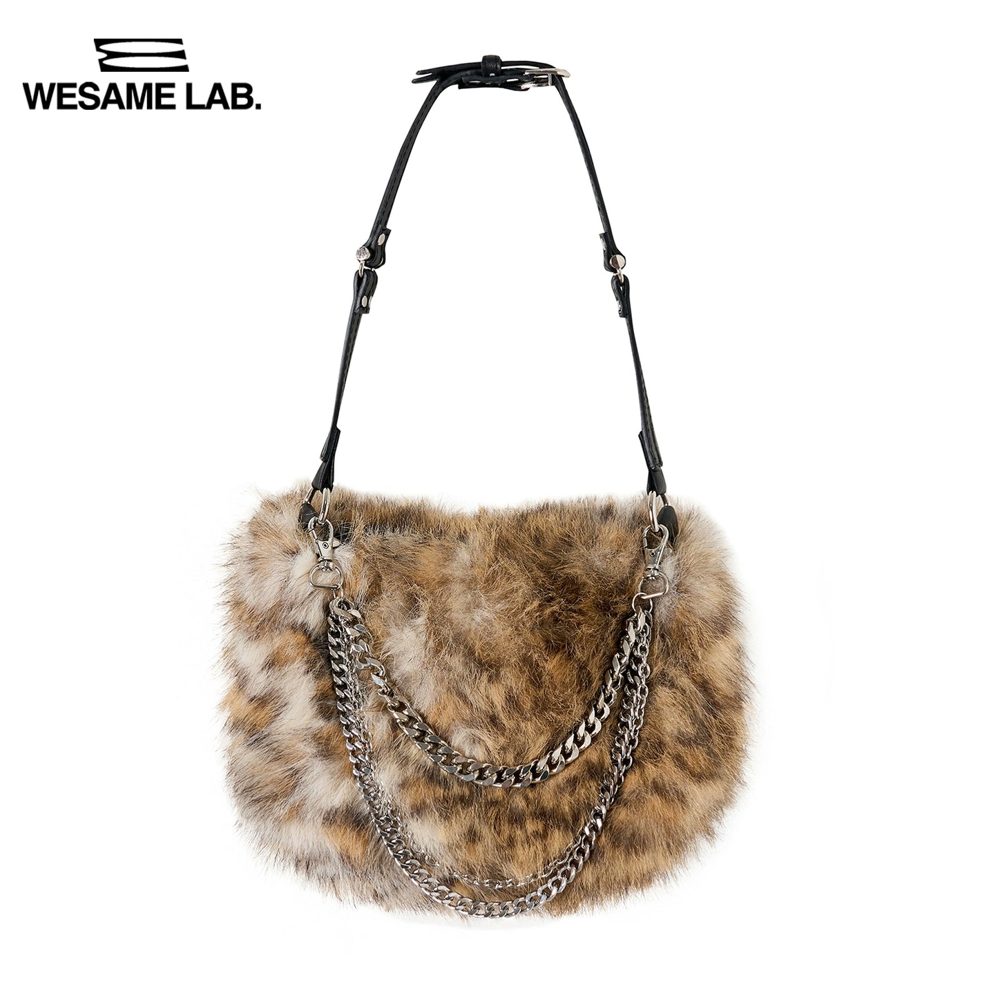 Sacca per ascondi a pressione di peluche leopardo