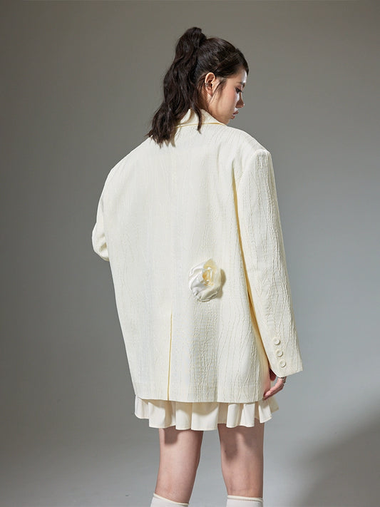 جاكارد بلوم -سترة زهرة طويلة