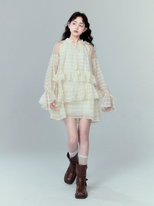 مرقح مخطط الطبقات -فستان بيج بيج