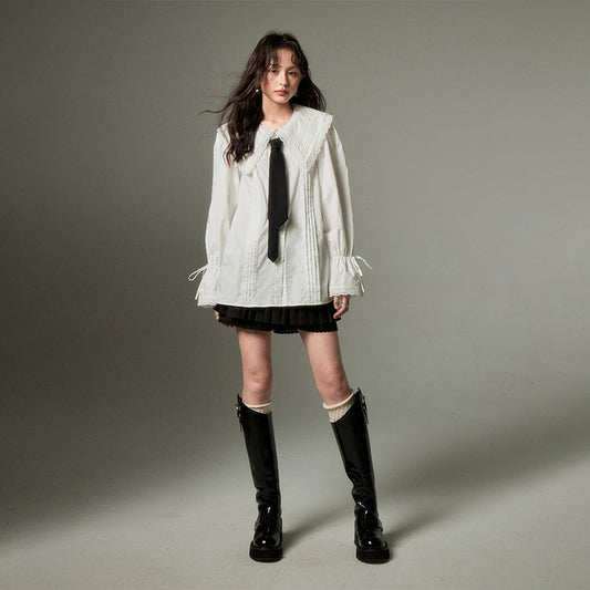 حلوة للدمى العنق -قميص