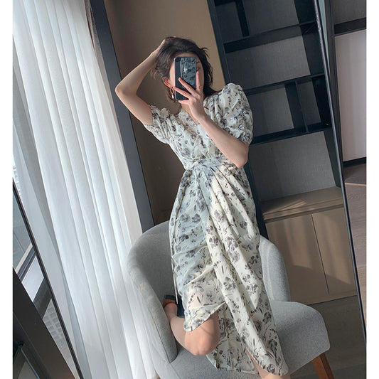 Retro Waist Slim Dress