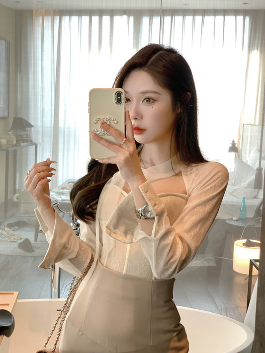 Sexy Lace Slim Fit Top by Sheng Sheng