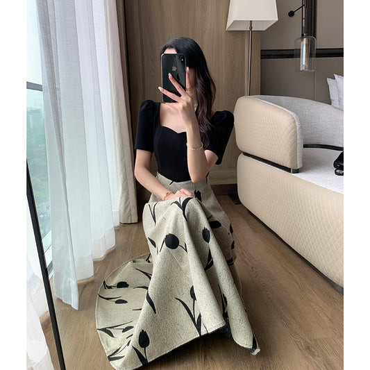 Slim Fit Square Neck Dress