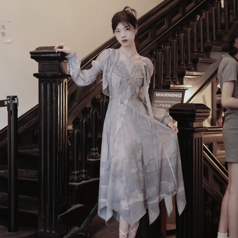 Cloud Moon Blue Dress -Produces an attractive style with an elegant setup Serendute Cloud Moon Blue Dress -Produces an attractive style with an elegant setup Serendute