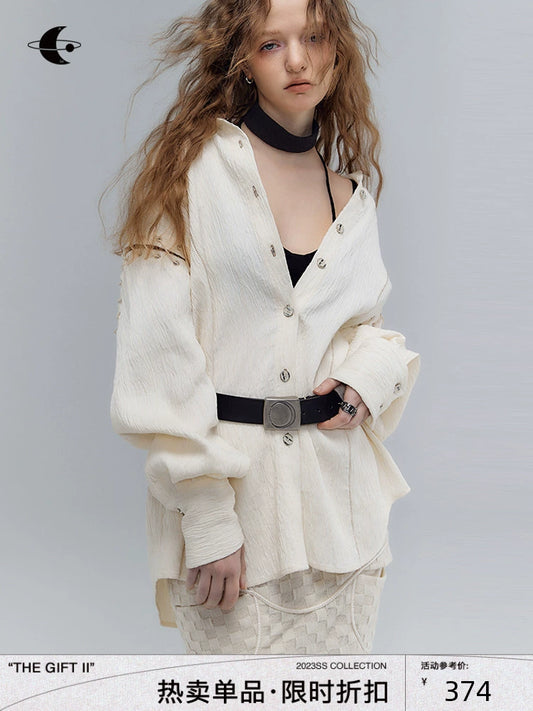 Textured Loose Shirt