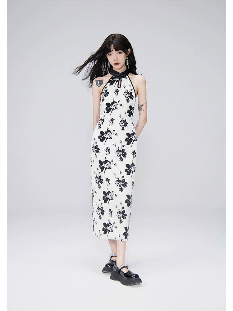 Shishan Sleeveless Chinese Dress | Elegant Sleeveless Chinese Style Dress Serendute Shishan Sleeveless Chinese Dress | Elegant Sleeveless Chinese Style Dress Serendute