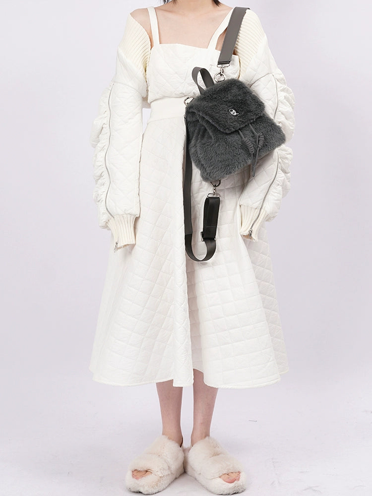 Y2K Macaron Fleece Backpack