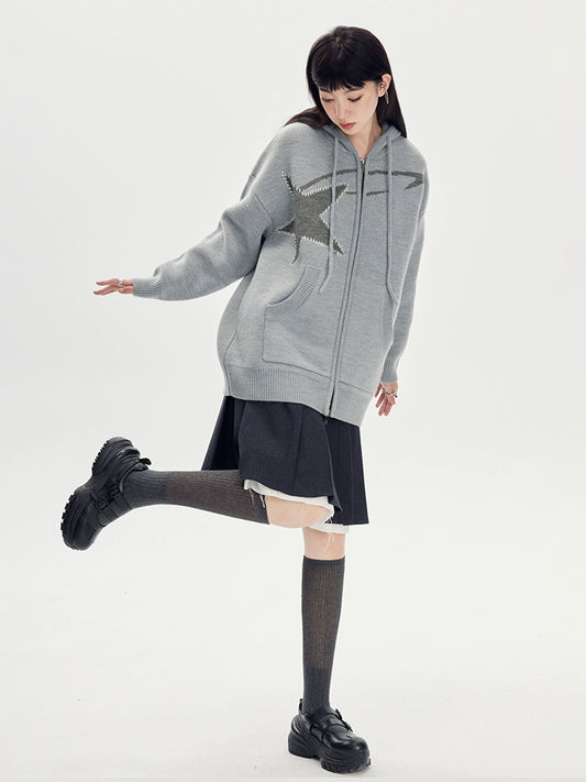 Star Hooded -معطف هوديي تريو