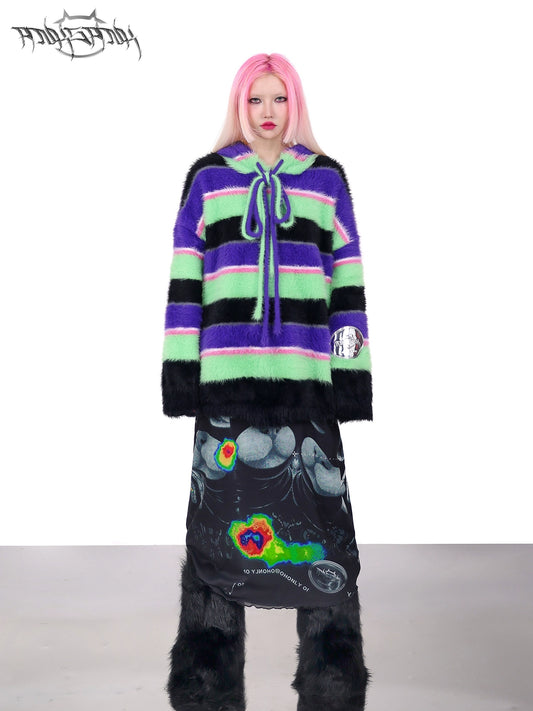 Electronic Sound A-line Skirt