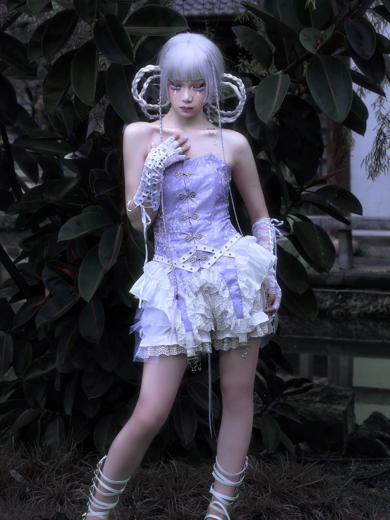 Divine Redemption Dark Lace Bra Top