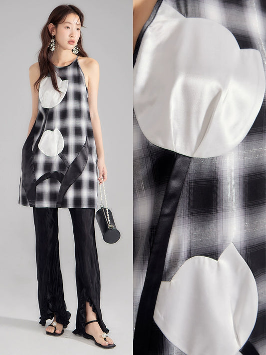 Vestido a cuadros de mosaico Tulip Tulip