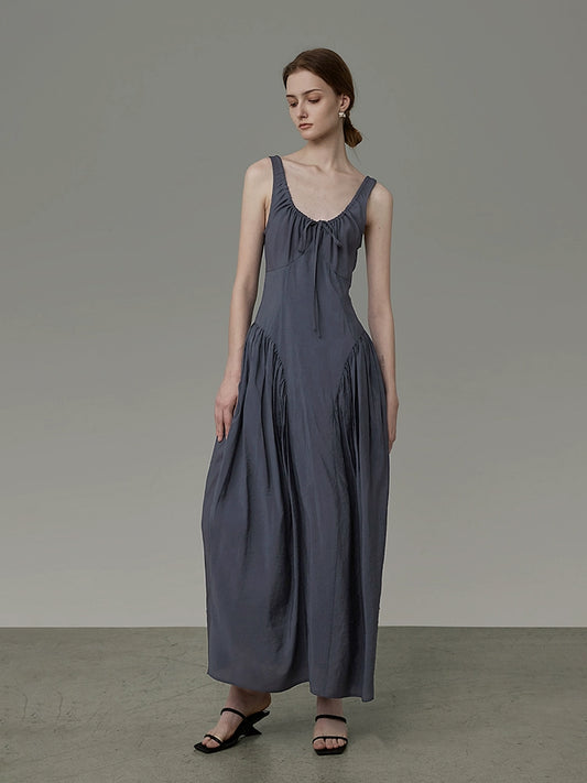 Vestito lungo di alto livello a U