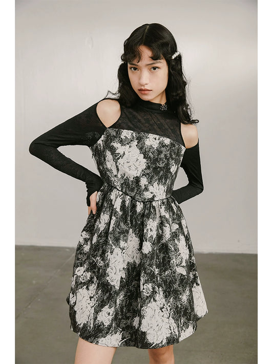 فستان زهرة مجزأ -فستان الخصر