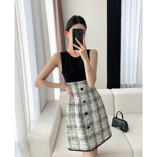 Advanced Retro Slim Dress