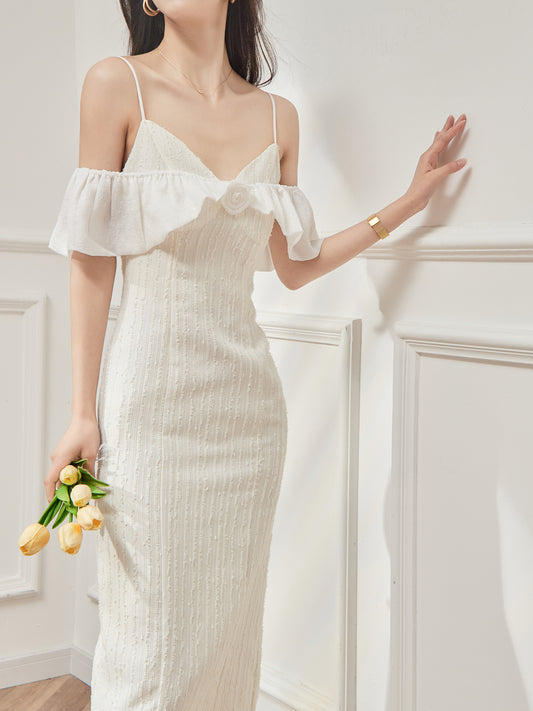 White Celebrity French Fairy Dress