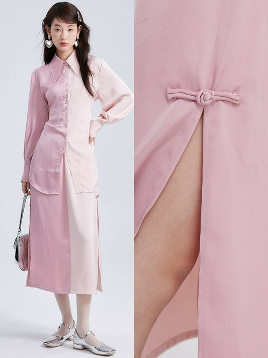 تنورة مزدوجة الطبقة المقسمة