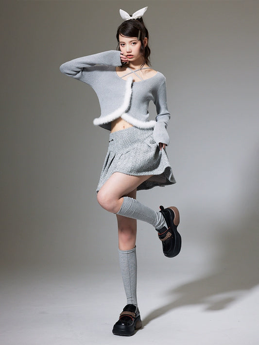 فتاة حارة -مجموعة كارديجان وسترة