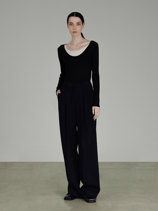 대조 니트 스프링 탑