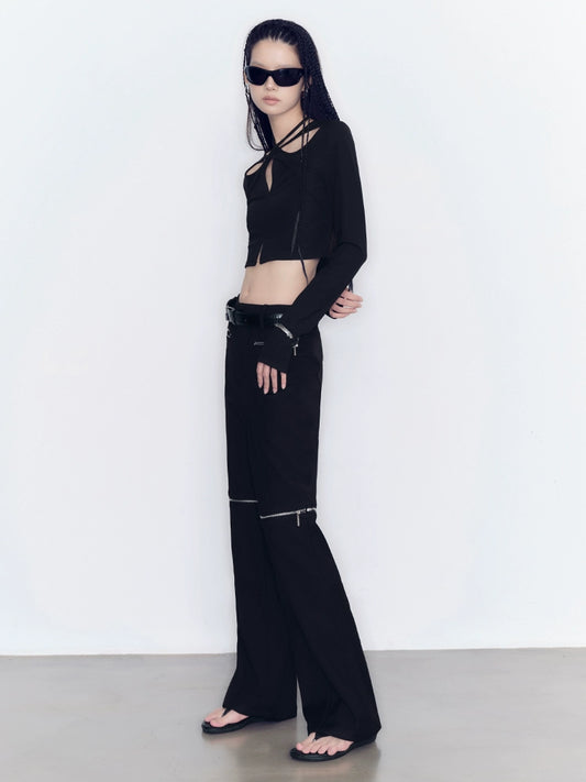 Long Short Casual Pants: Slim Fit