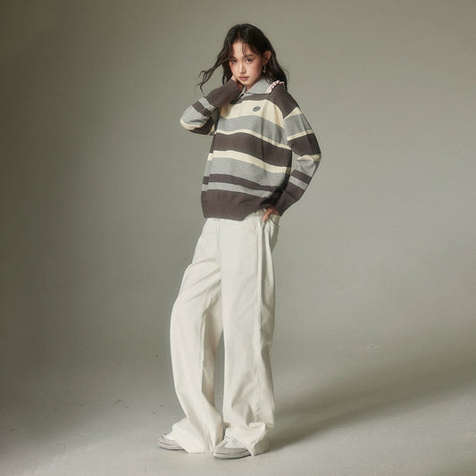 طوق الأزهار -قميص متماسكة كسول