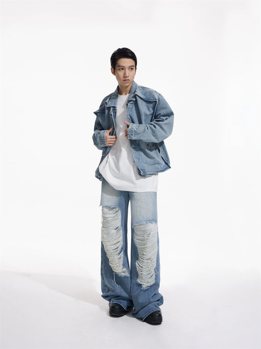 Borde irregular - Vaqueros desgastados