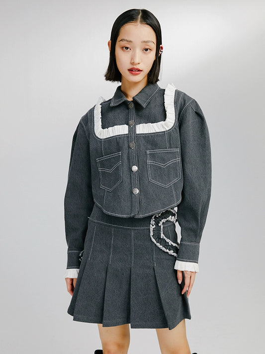 Lace Love -تنورة عالية الخصر