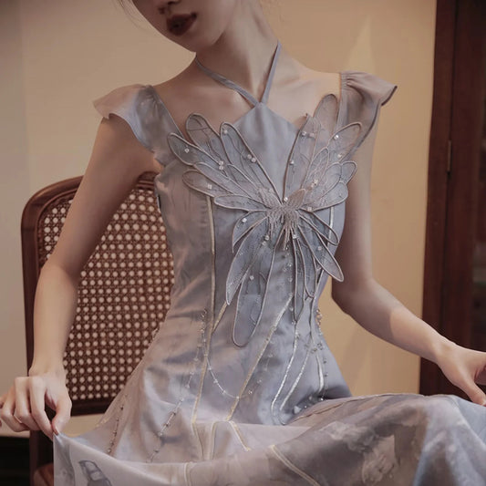 Cloud Moon Blue Dress