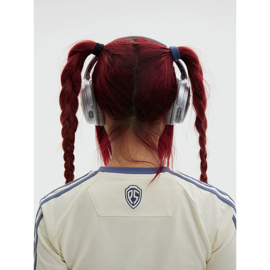 Camiseta corta de "4k" Fit Fit para femenina American Retro Sports Spicy Girl con una cintura delgada y top de manga corta