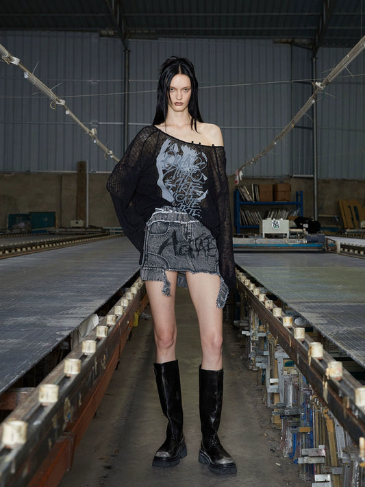 거리 장면에 적합한 짧은 치마