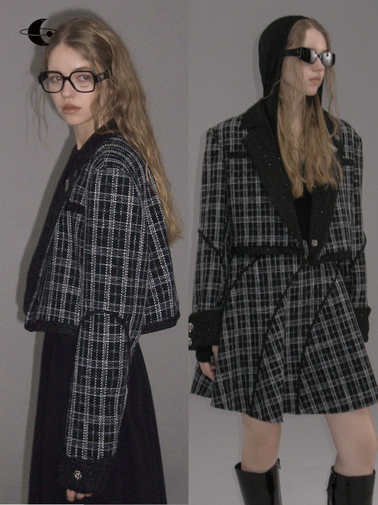 Checkered Short Suit Set