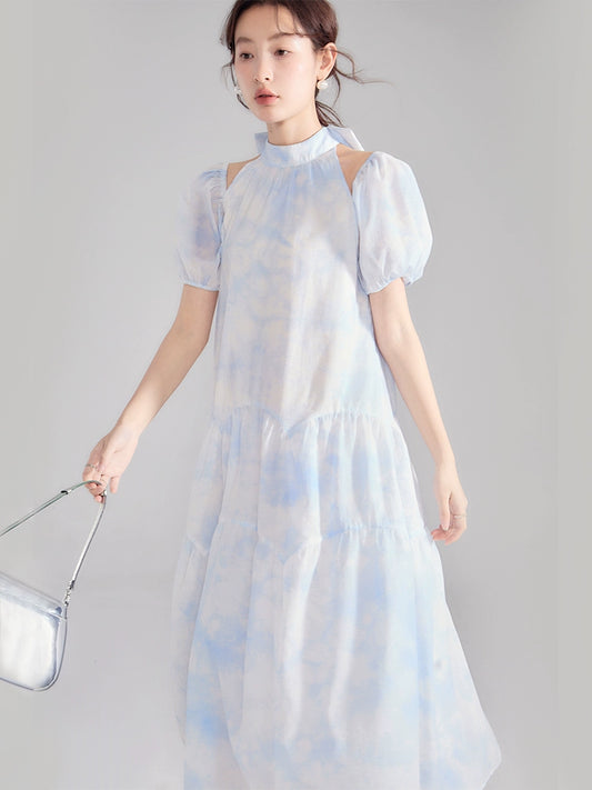 Afternoon Mist Sea Blue Multi Wear Dress