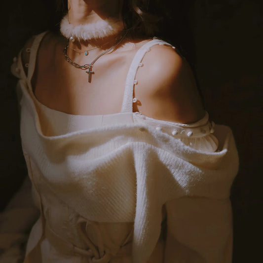 Haoyue White French Dress