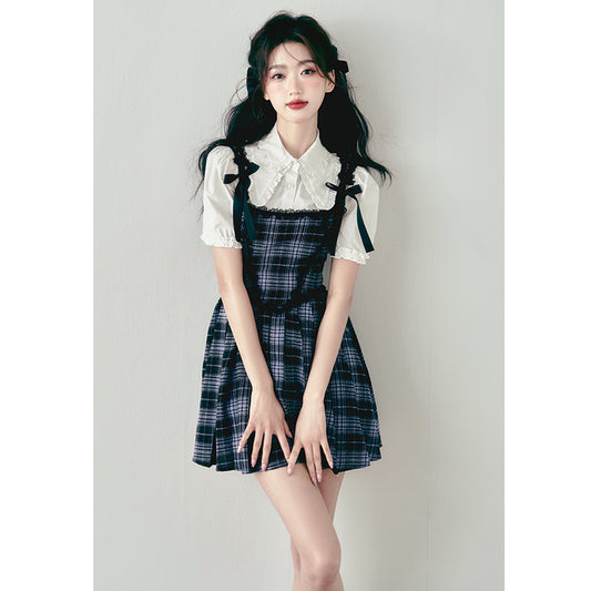 Vintage Plaid Suspended Dress