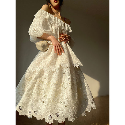 Elegant Lace Suit Skirt