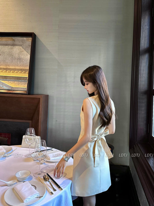 Celeb French Sleeveless Dress