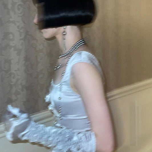 Silver Sequin Summer Dress