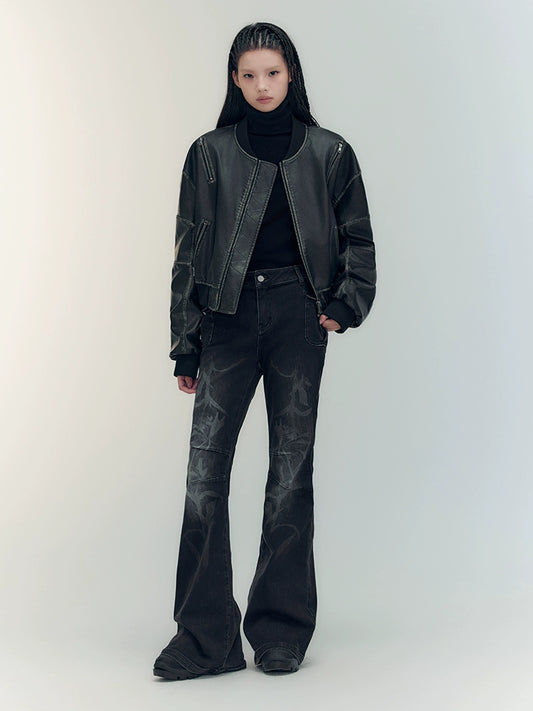 Vintage Flight Leather Jacket