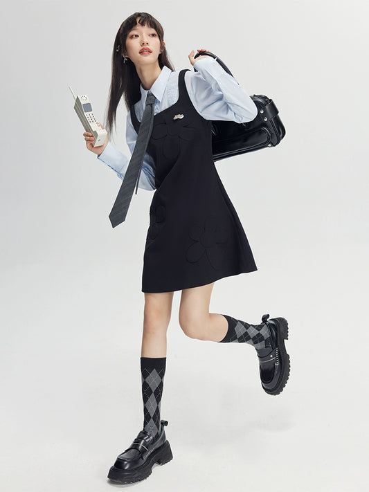 ثلاثي الأبعاد منقوش -تنورة حبال أكاديمي