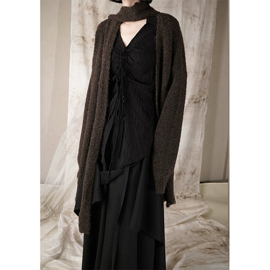 Зимняя шерсть сгущенное кардиган